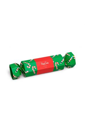 Happy Socks Christmas Cracker Candy Cane Gift Box