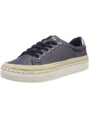 Oliv Sneaker met touwrand Navy