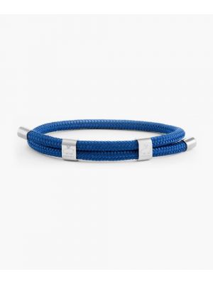 Pig & hen little lewis dbl armband cobalt | silver