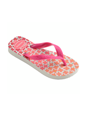 Havaianas Kids Flores White/Pink Flux